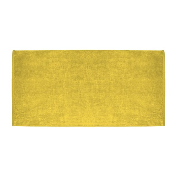 Towelsoft Large Terry Velour 100% Ring Spun Cotton Beach Towel-Yellow HOME-BV1108-YLLW